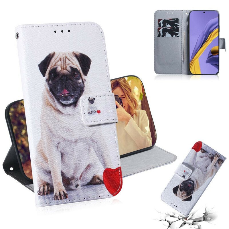 Folio Deksel Til Samsung Galaxy A51 Mops Hund