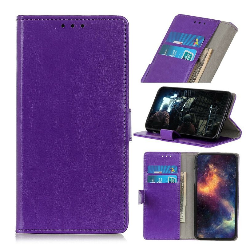 Folio Deksel Til Sony Xperia 10 II Klassisk Skinneffekt